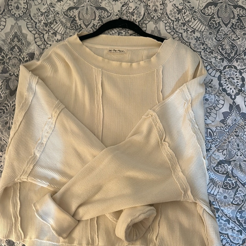 Free people cream sweater